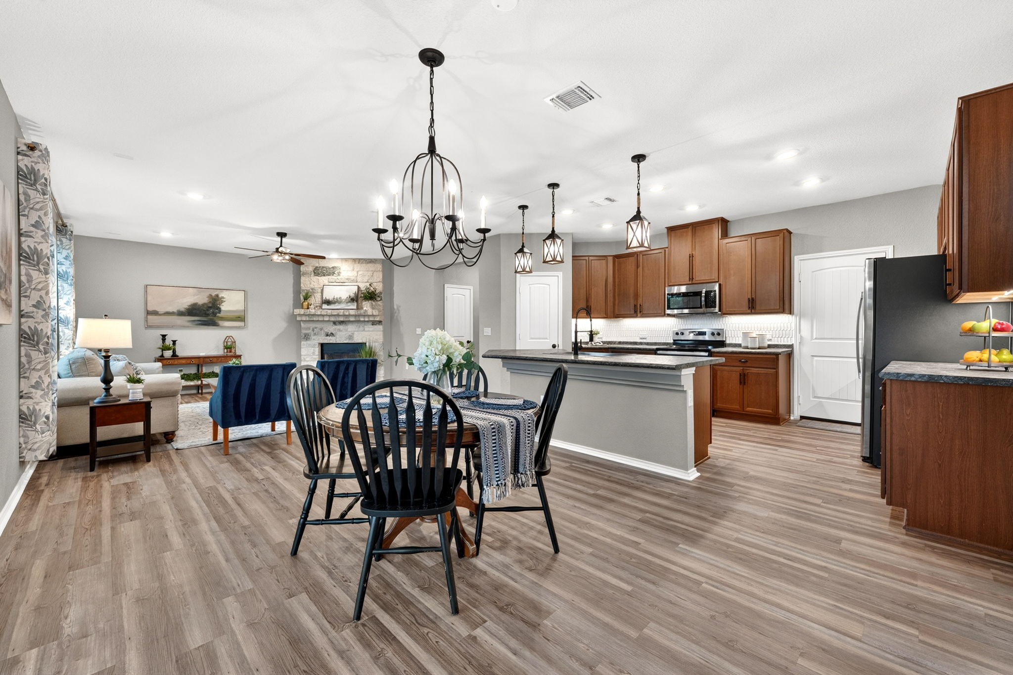 326 Linden Street Bastrop, TX 78602 - Photo 22 of 39 Large dining room open to the living room and kitchen. Plenty of room for a large dining table.