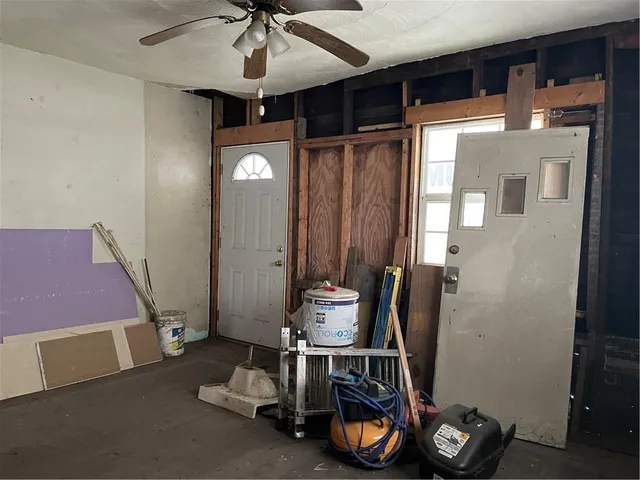 a room with furniture and equipment