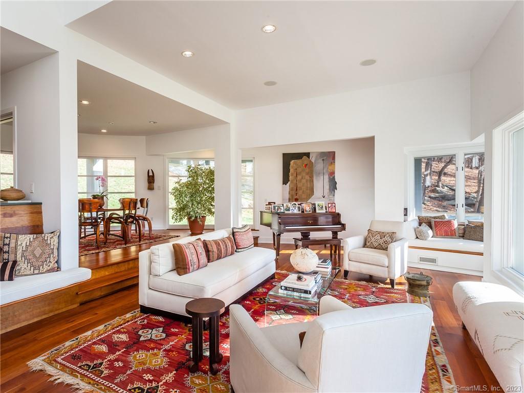 151 Treasure Hill Road Kent, CT 06785 - Photo 8 of 25 a living room with furniture and a large window