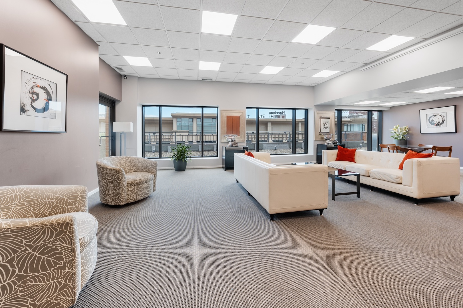 520 South State Street, Unit 1722 Chicago, IL 60605 - Photo 23 of 28 a bedroom with furniture and large windows