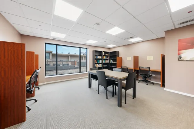 a room with furniture and a table