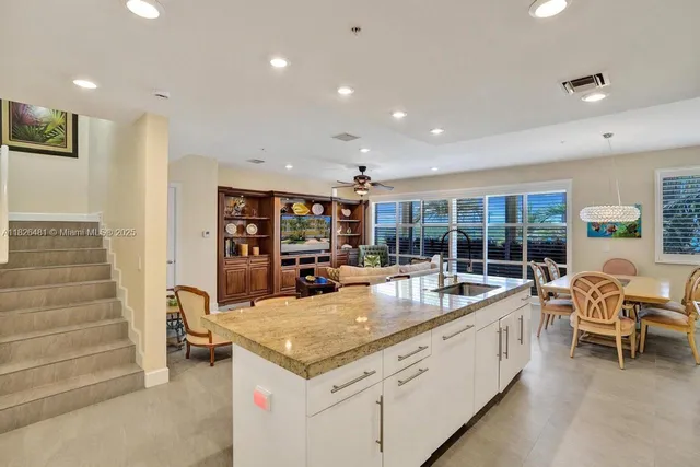 a workspace with furniture