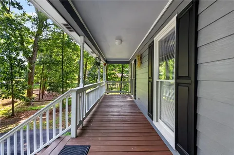 a view of a balcony