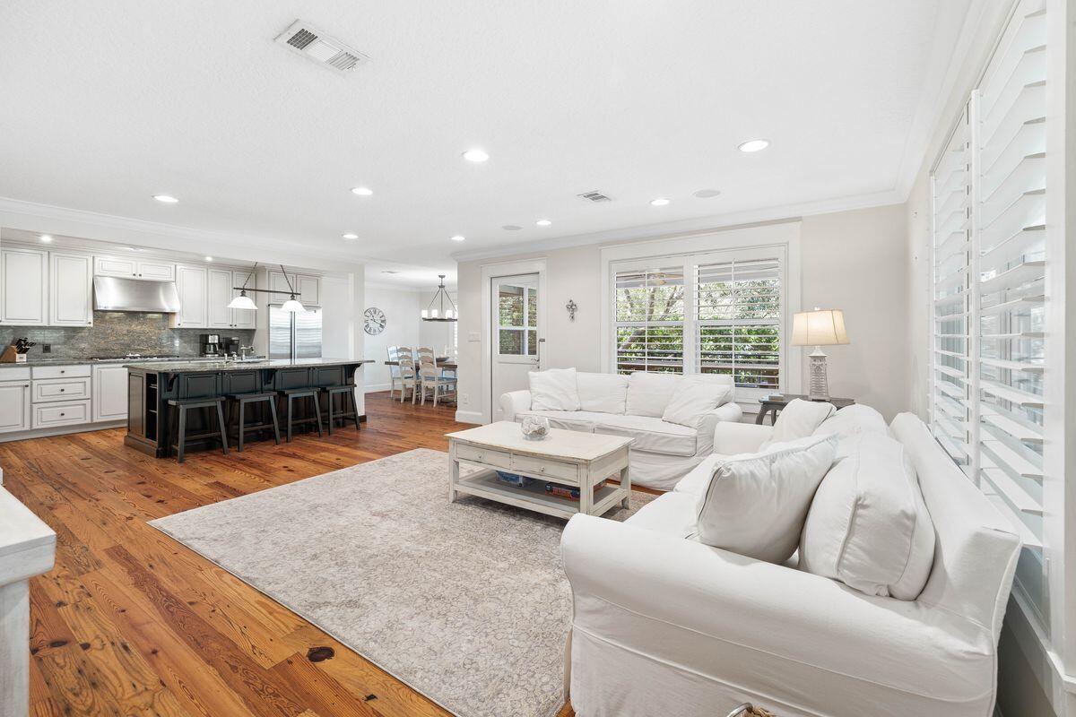 141 Crescent Road Santa Rosa Beach, FL 32459 - Photo 3 of 40 a living room with furniture and a large window