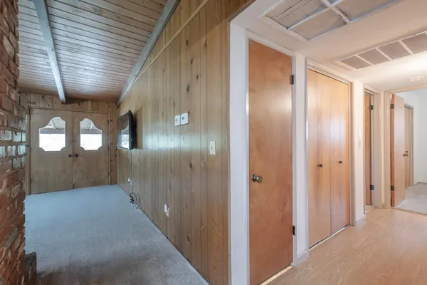 a kitchen with sink cabinets and window