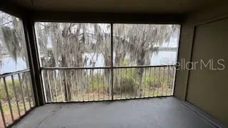 a view of a black and white gate