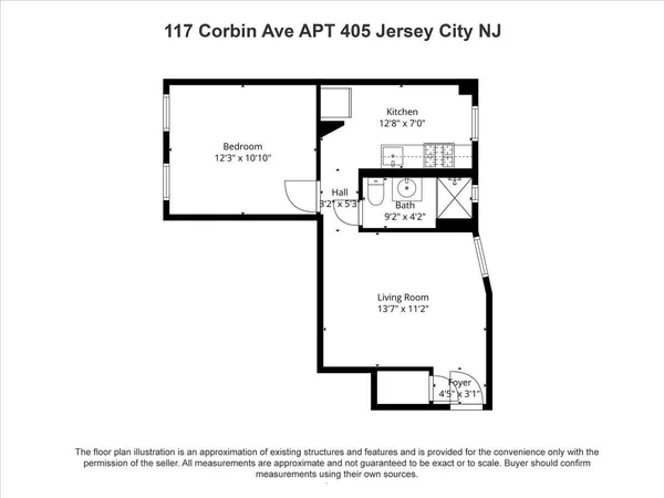 $2,000 | 117 Corbin Avenue, Unit 405, Jersey City, NJ 07306