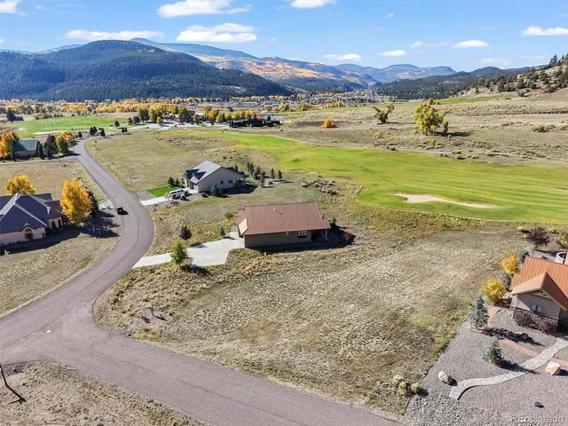 a view of a lake with a mountain