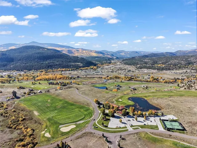 a view of city and mountain