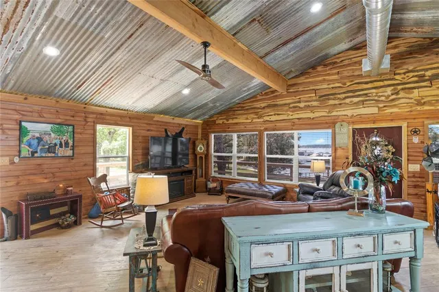 a dinning table and chairs in the patio