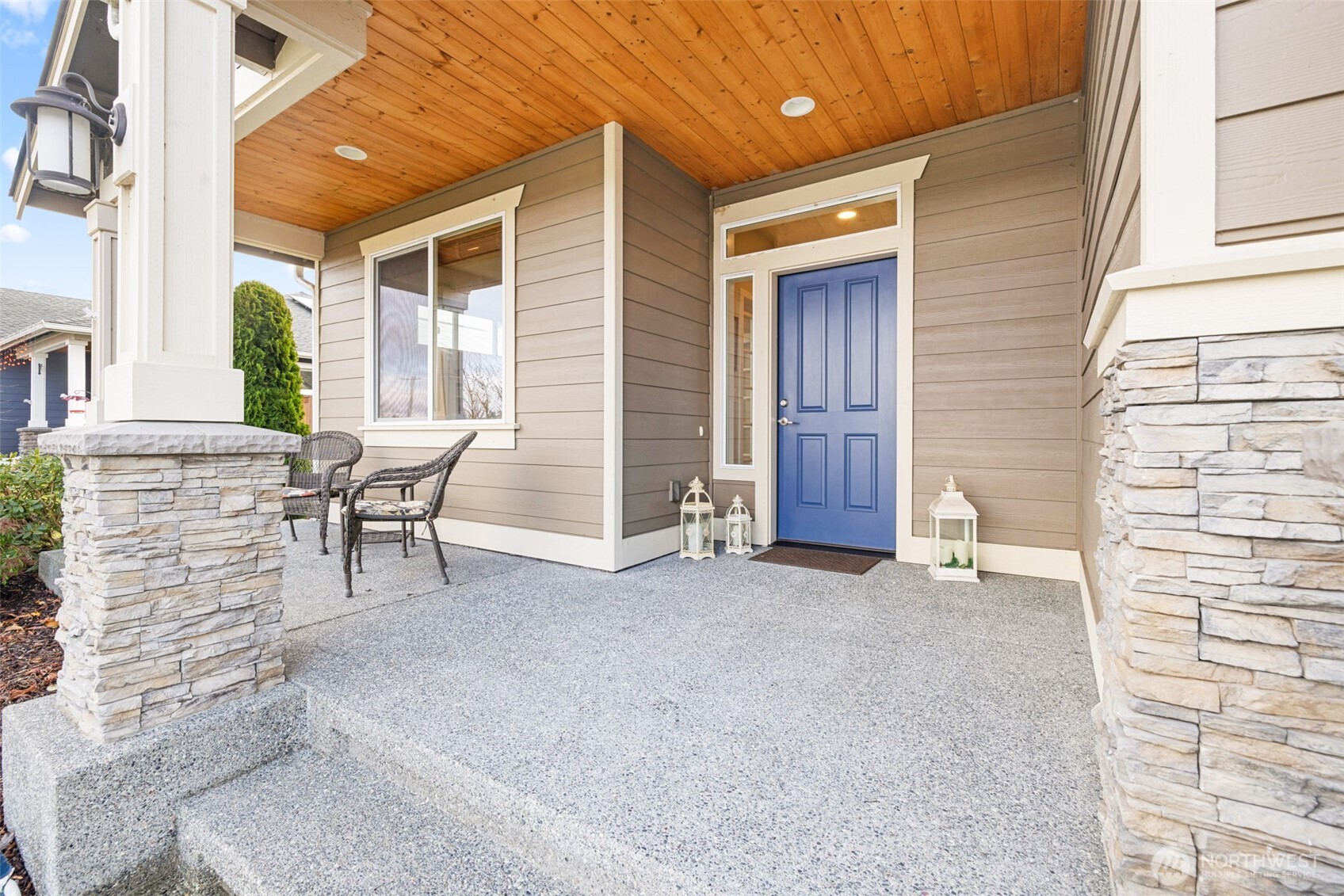 440 Blue Glacier Loop Sequim, WA 98382 - Photo 31 of 34 a view of a house with backyard and porch