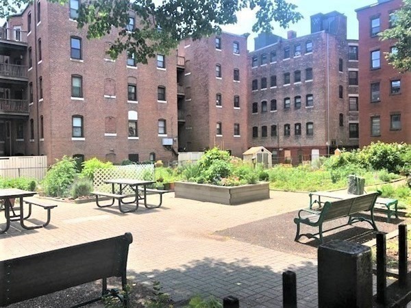 16 Symphony Road, Unit 5 Boston, MA 02115 - Photo 31 of 36 a view of a patio with plants and chairs