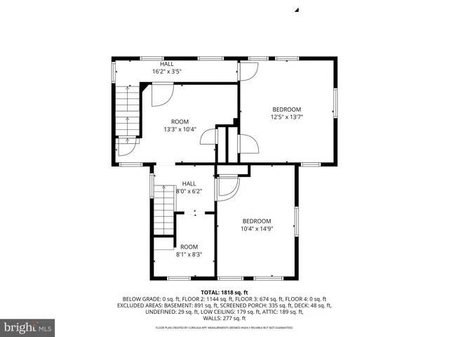 a view of a balcony with wooden floor