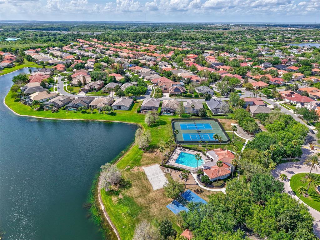 918 Algare Loop Windermere, FL 34786 - Photo 58 of 73 an aerial view of a house with a swimming pool