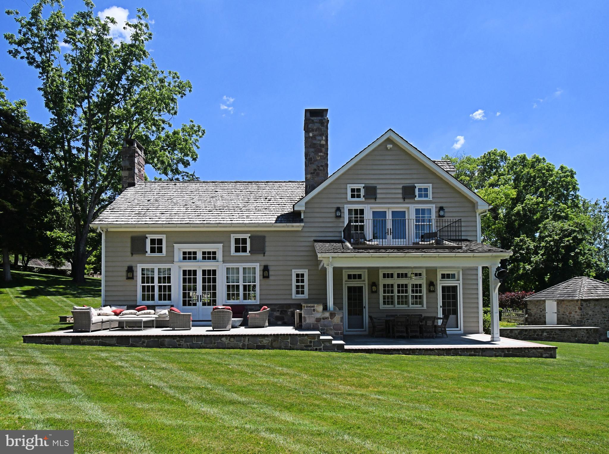 465 Pineville Road Newtown, PA 18940 - Photo 8 of 146 Left Side - Patio off Kitchen & Patio off Fam. Rm