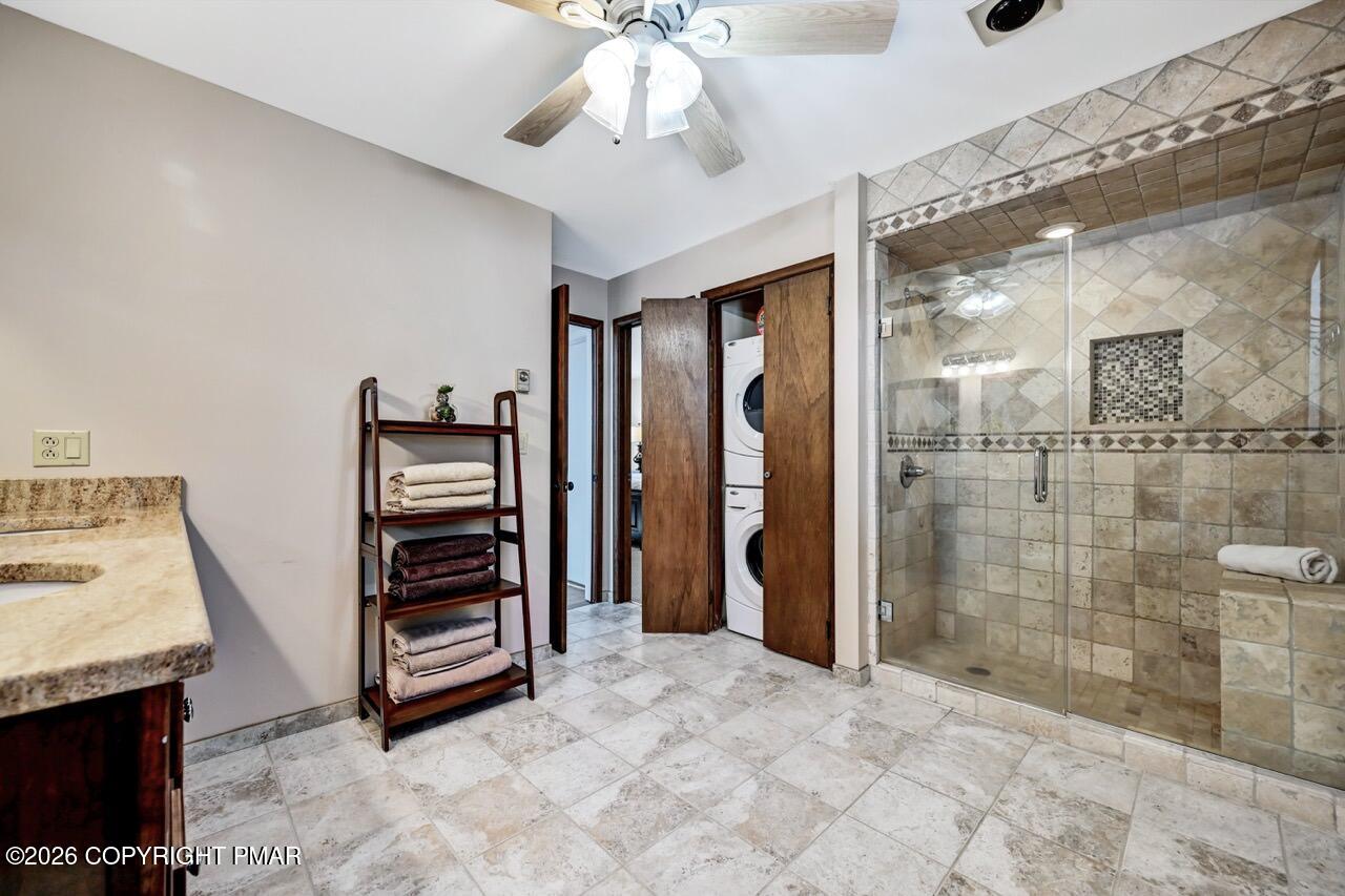 116 Spyglass Hill Road Tobyhanna, PA 18466 - Photo 43 of 73 a view of kitchen with a sink and a refrigerator