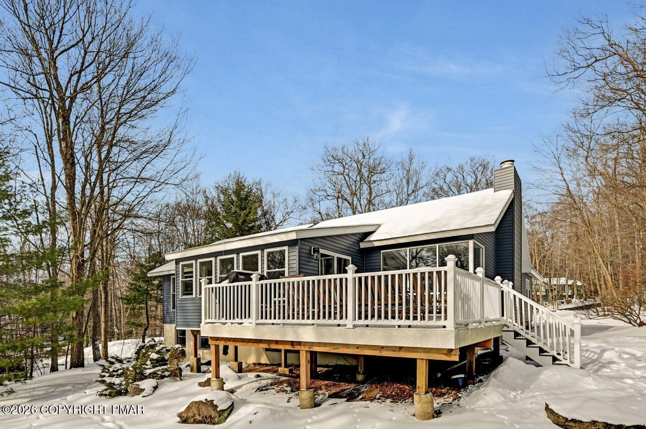 116 Spyglass Hill Road Tobyhanna, PA 18466 - Photo 63 of 73 Rear View - Deck & Home