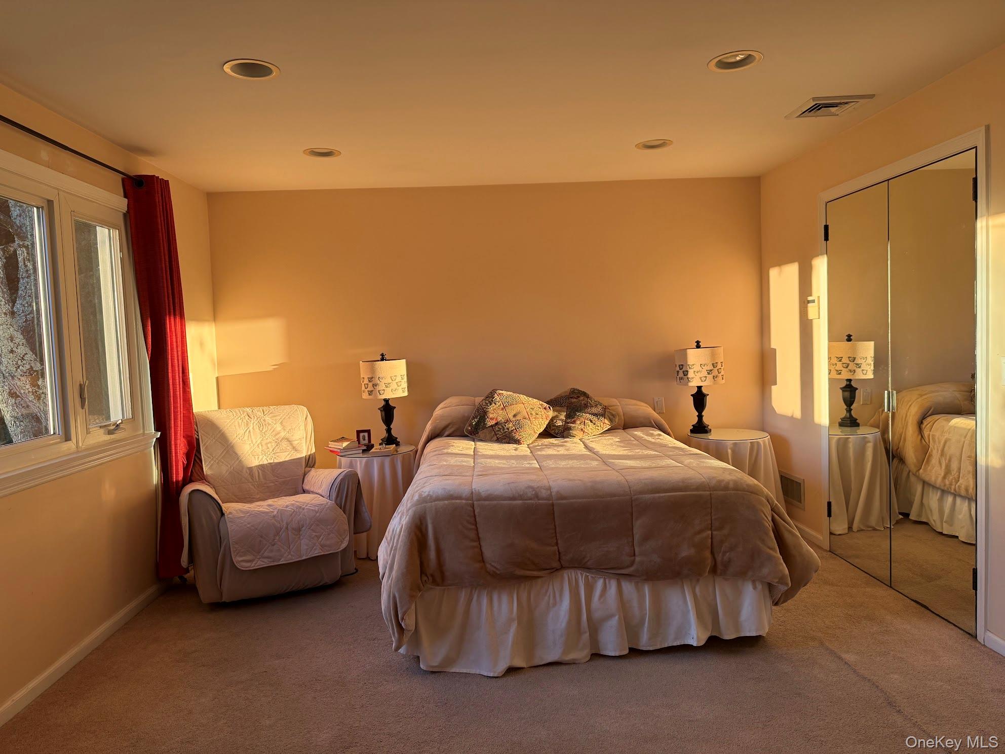 18 Adams Road Ossining, NY 10562 - Photo 4 of 41 Bedroom with carpet floors, a closet, and recessed lighting