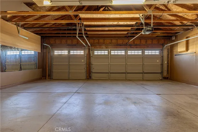 a view of a garage room