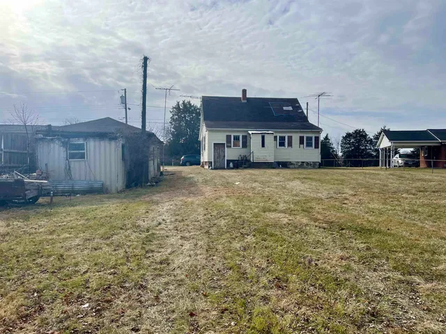 a backyard of a house