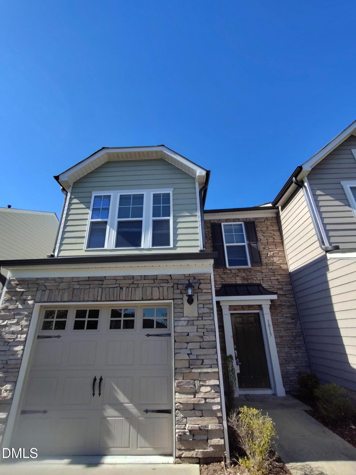 a front view of a house