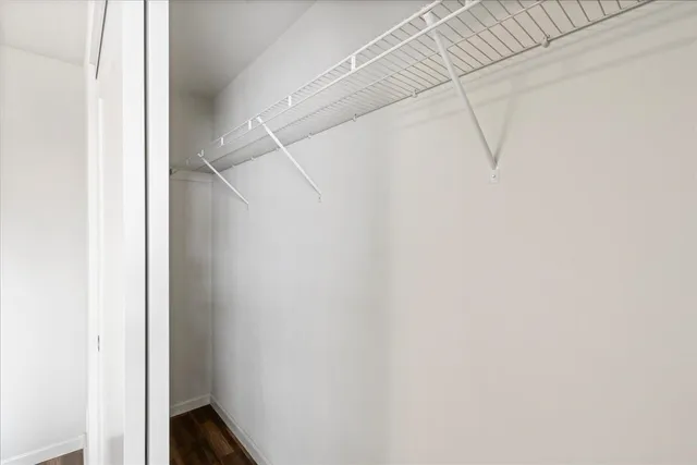 a view of kitchen with wooden floor