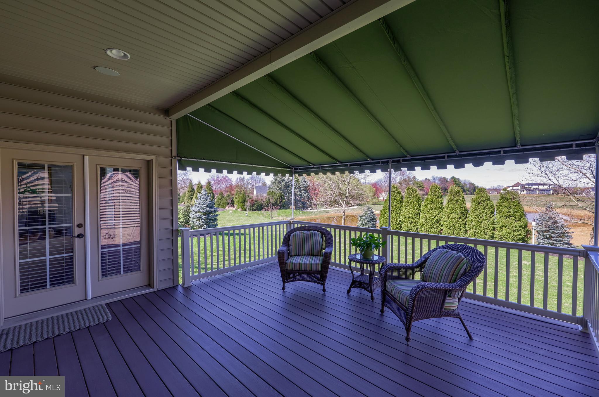347 Ecker Drive Lititz, PA 17543 - Photo 65 of 84 Deck with Awning