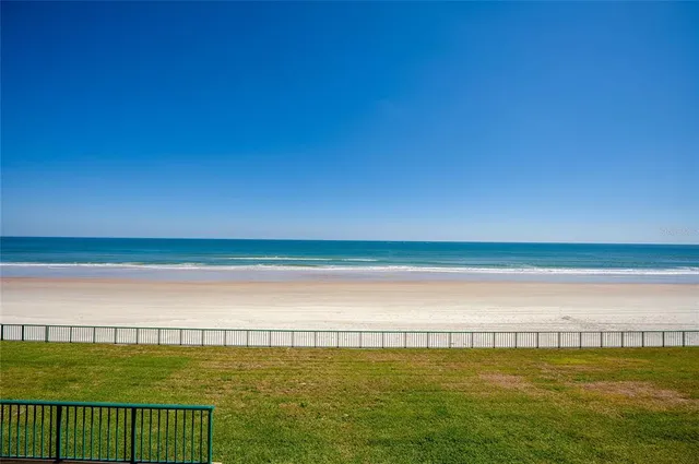 a view of an ocean and beach