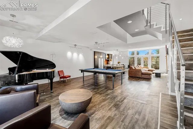 a living room with furniture and a view of living room