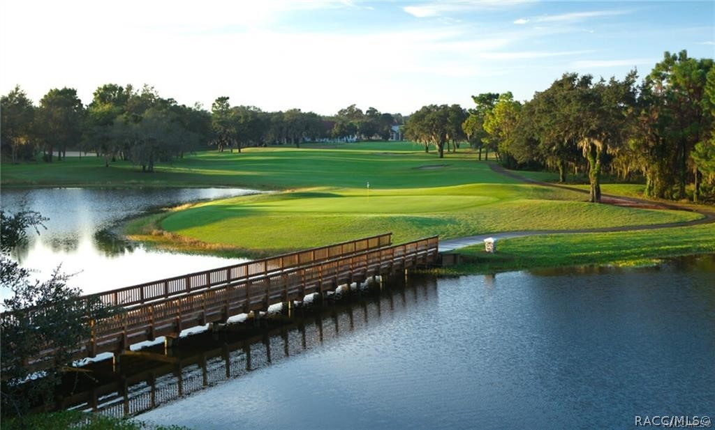 3034 North Clements Avenue Hernando, FL 34442 - Photo 3 of 10 a view of a golf course with a lake view