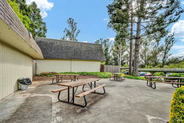 a view of a city with a mountain