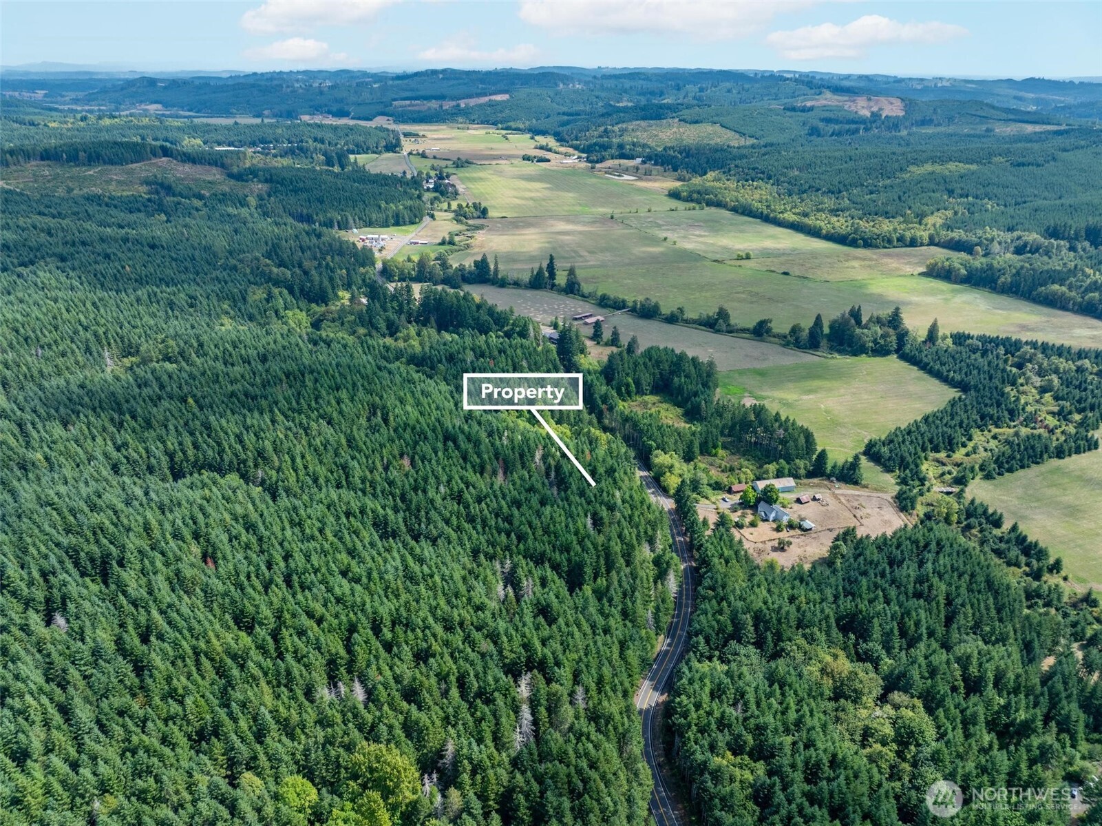 0 Lincoln Creek Road Rochester, WA 98579 - Photo 5 of 12 an aerial view of residential houses with outdoor and green space