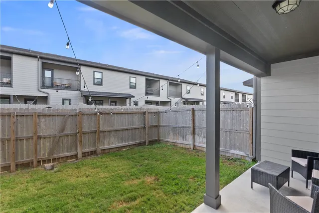 a backyard of a house