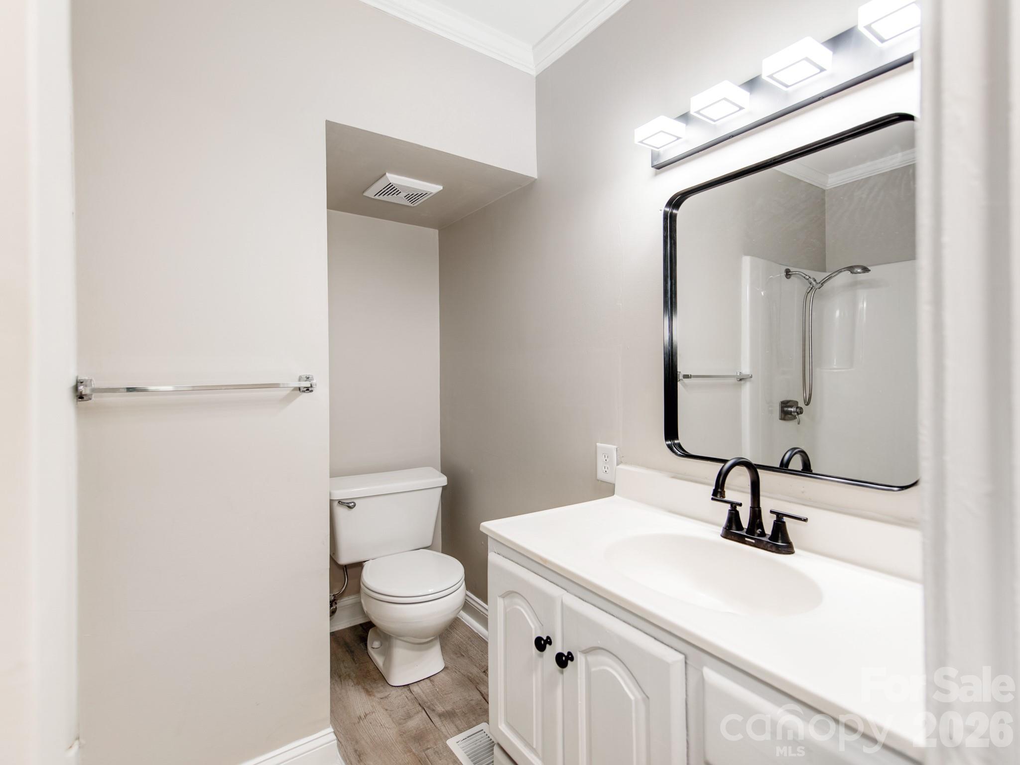 4699 Cherrystone Road Lancaster, SC 29720 - Photo 23 of 28 a bathroom with a sink a toilet and a mirror
