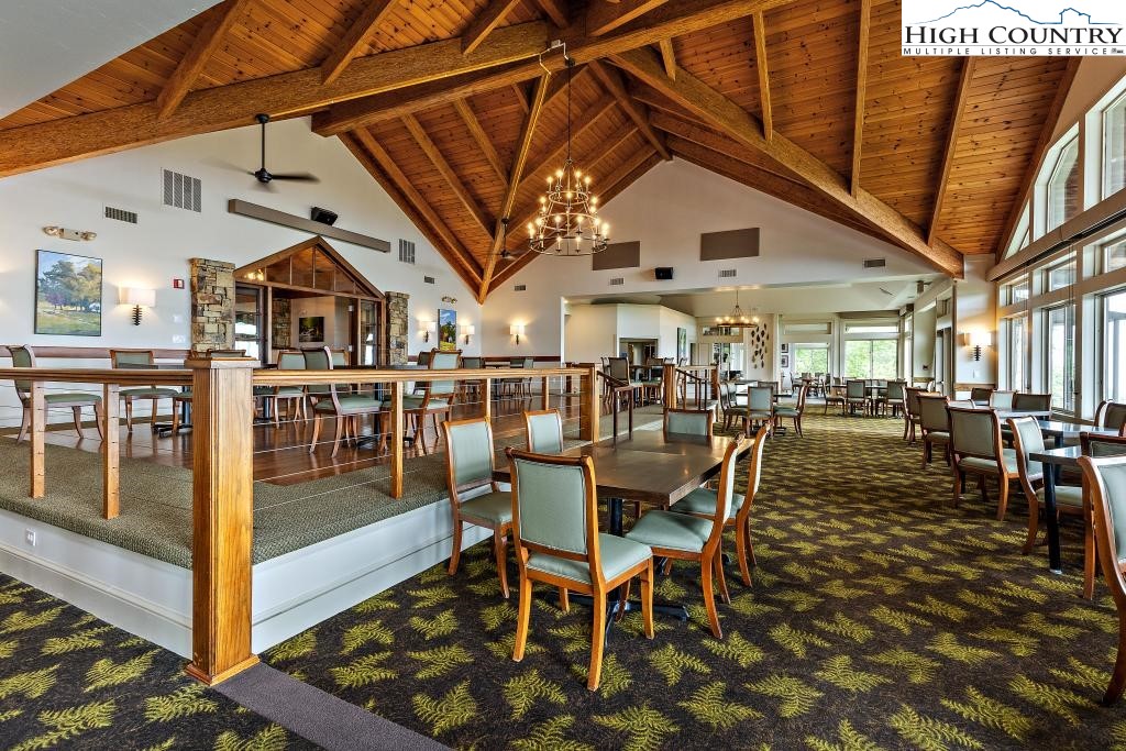 1157 Pine Ridge Road Beech Mountain, NC 28604 - Photo 34 of 41 a dining hall with lots of tables and chairs
