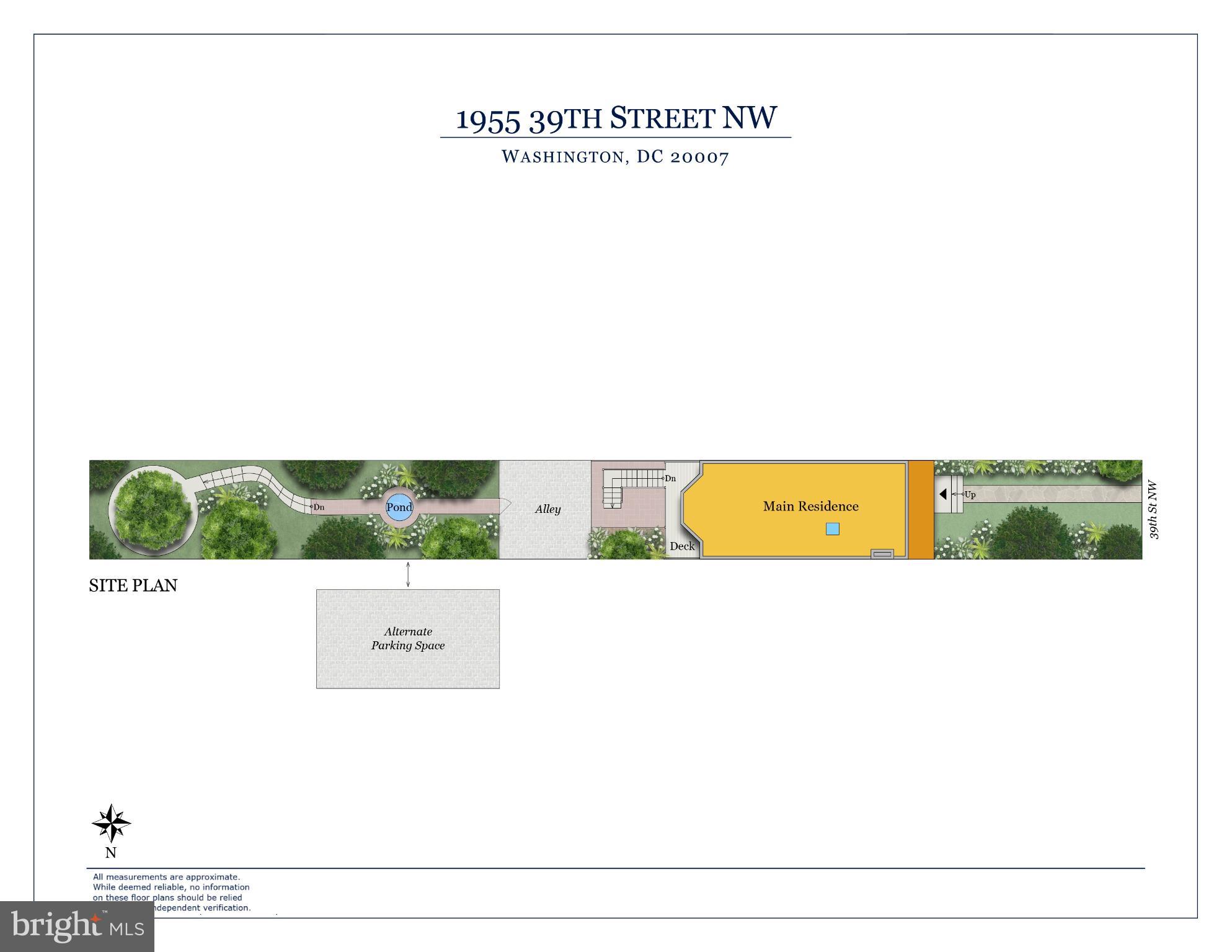 1955 39th Street Northwest Washington, DC 20007 - Photo 5 of 25 Site plan includes bonus lot