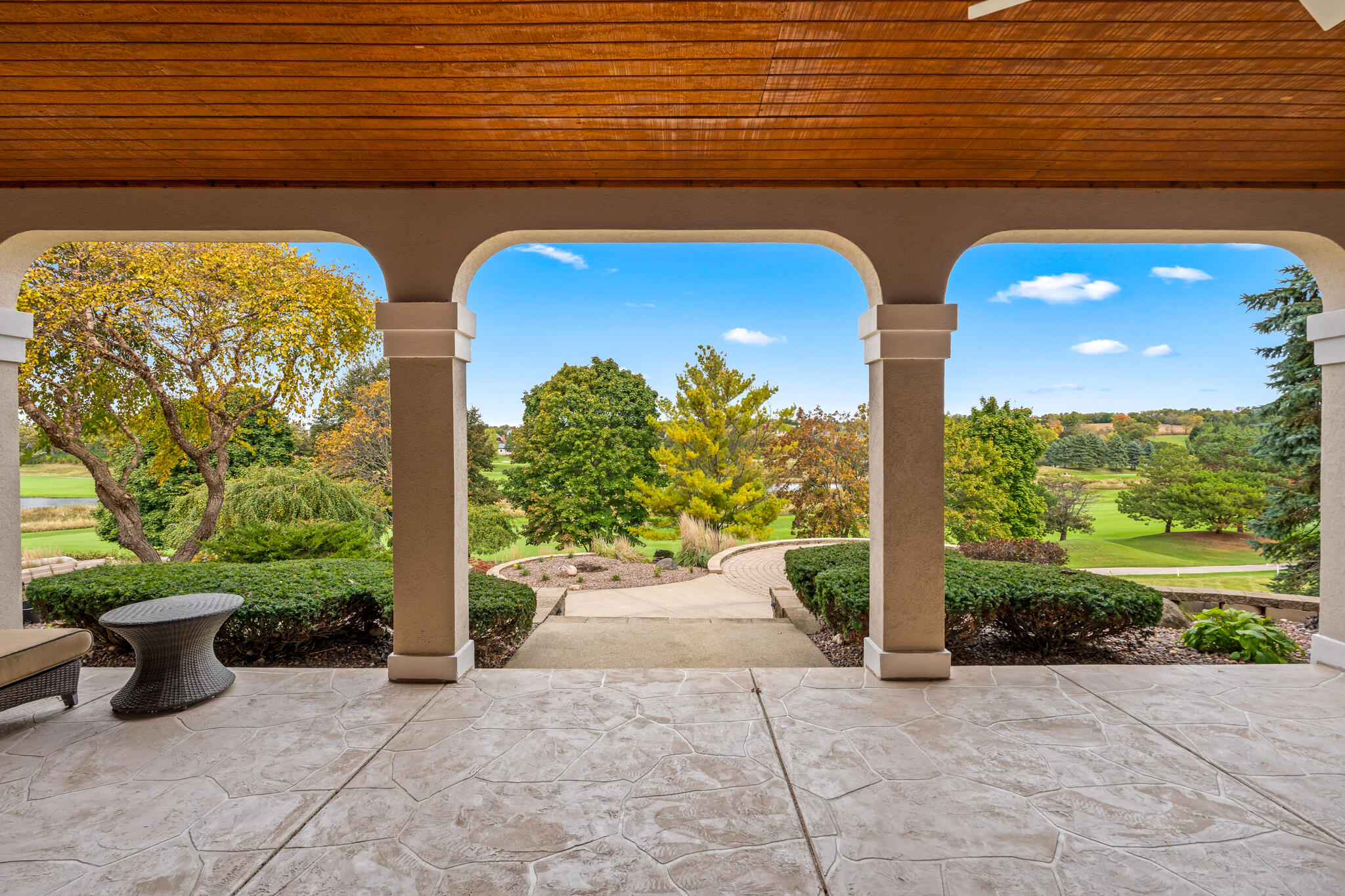 1800 Juniper Way Hartland, WI 53029 - Photo 32 of 37 Patio to Golf Course