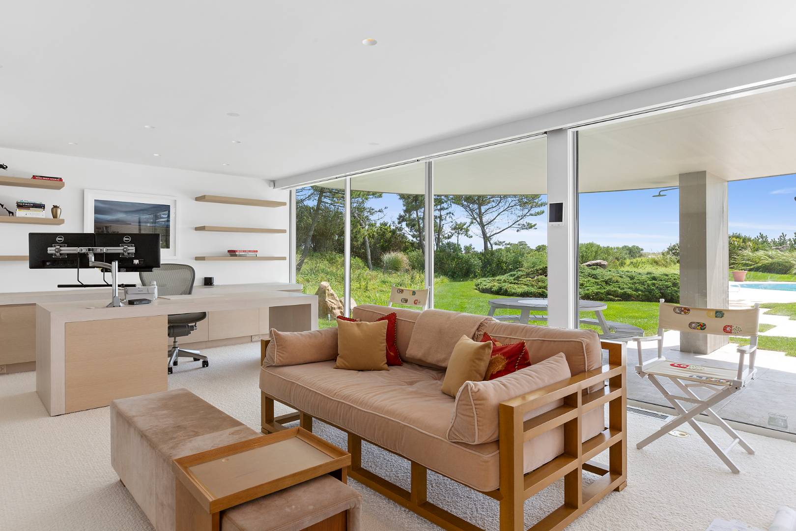 Undisclosed Address Southampton, NY 11968 - Photo 17 of 43 a living room with furniture and a large window