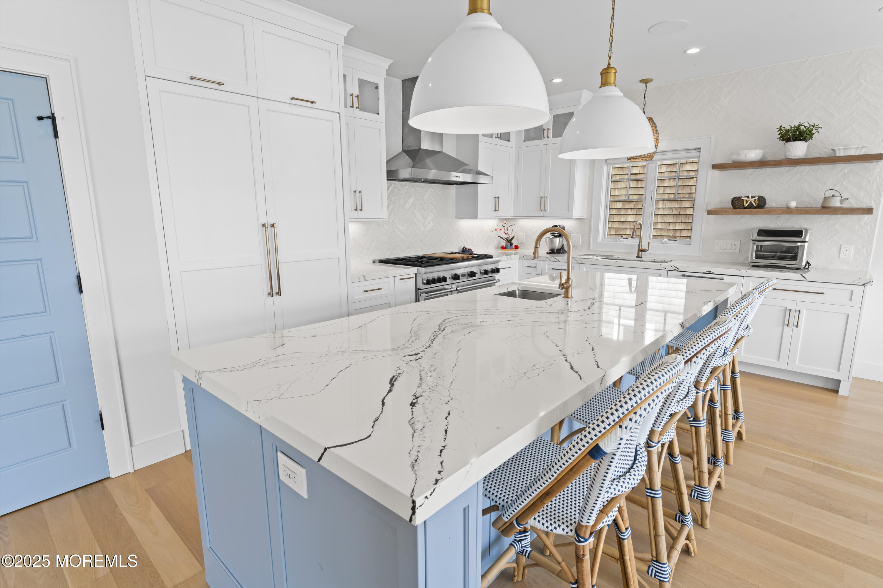 1819 Boat Point Drive Point Pleasant, NJ 08742 - Photo 11 of 48 a kitchen with stainless steel appliances granite countertop a sink a stove and a refrigerator