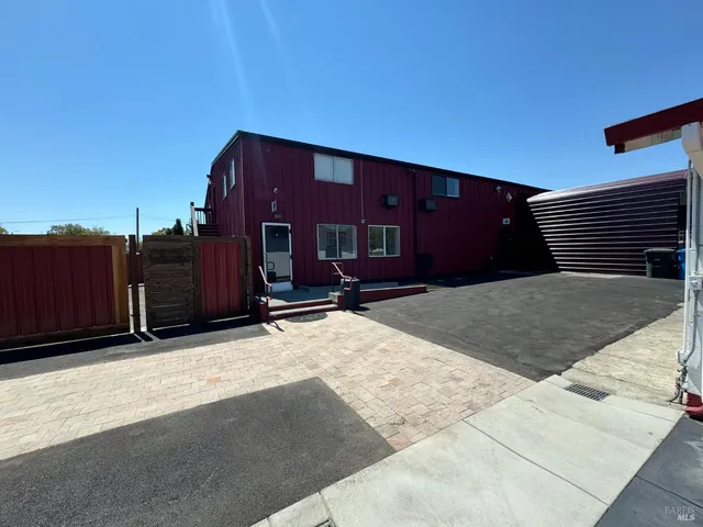 a backyard of a house