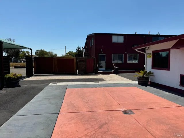 a view of a house with a outdoor space