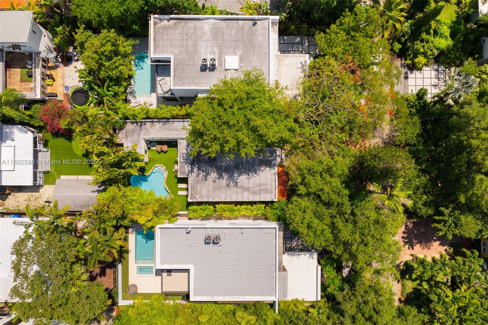 2478 Inagua Avenue Coconut Grove, FL 33133 - Photo 35 of 40 an aerial view of a house with a garden
