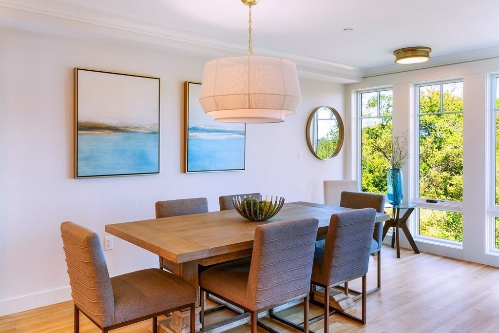 163 Atlantic Road, Unit 6 Gloucester, MA 01930 - Photo 10 of 22 a view of a dining room with furniture window and outside view