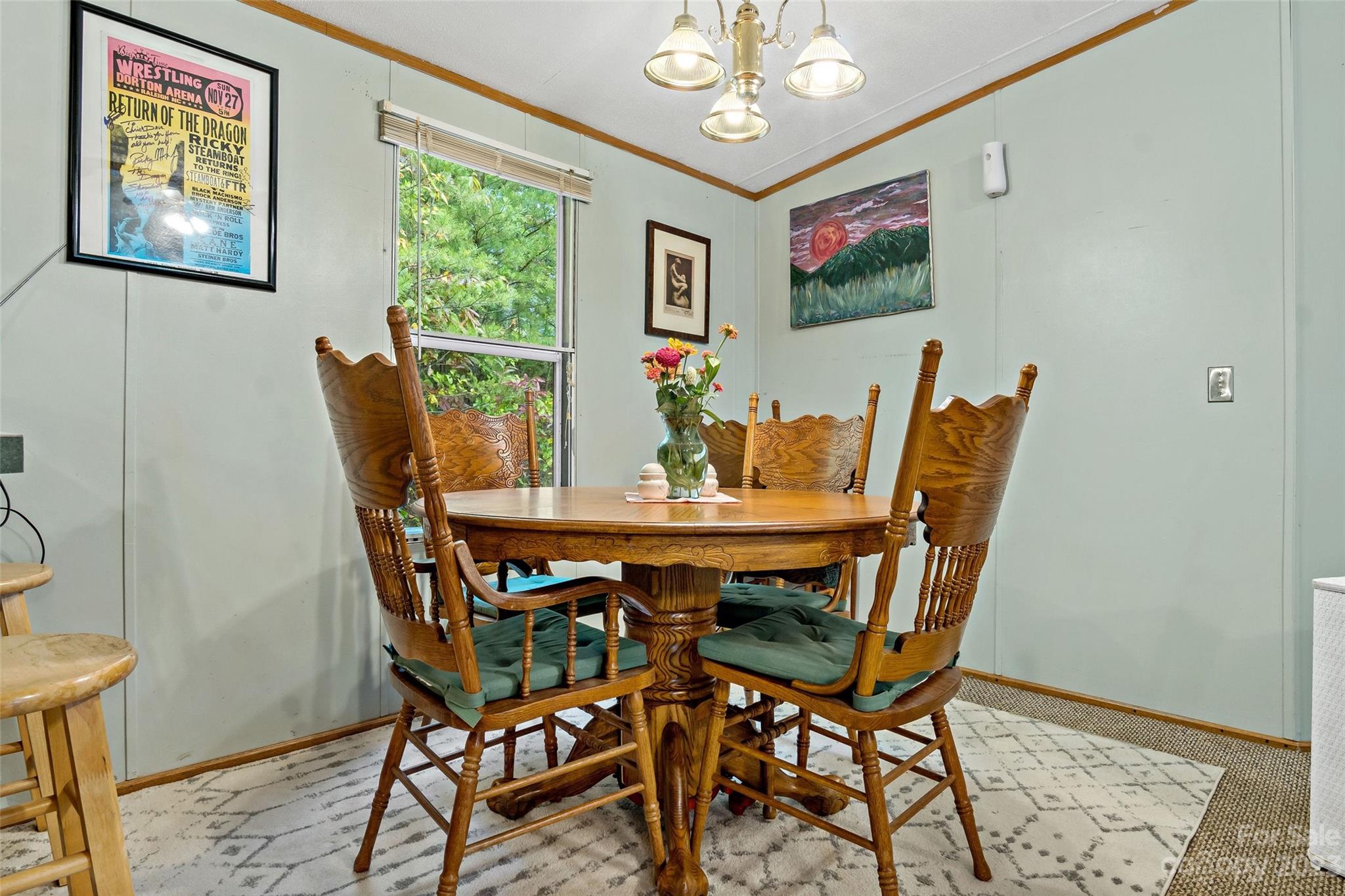584 Ebenezer Road Old Fort, NC 28762 - Photo 10 of 41 a view of a dining room with furniture window and outside view