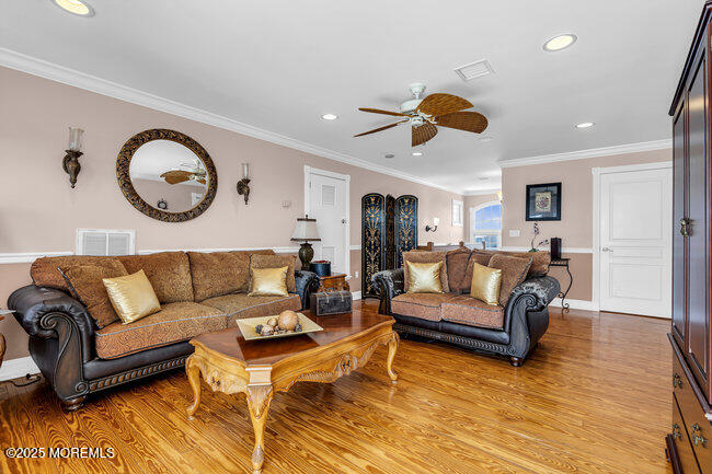 835 Anchor Drive Forked River, NJ 08731 - Photo 25 of 146 a living room with furniture and kitchen