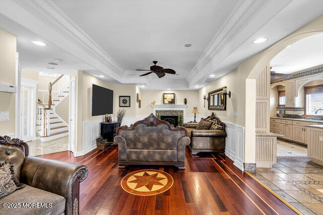 835 Anchor Drive Forked River, NJ 08731 - Photo 85 of 146 a living room with furniture and a wooden floor