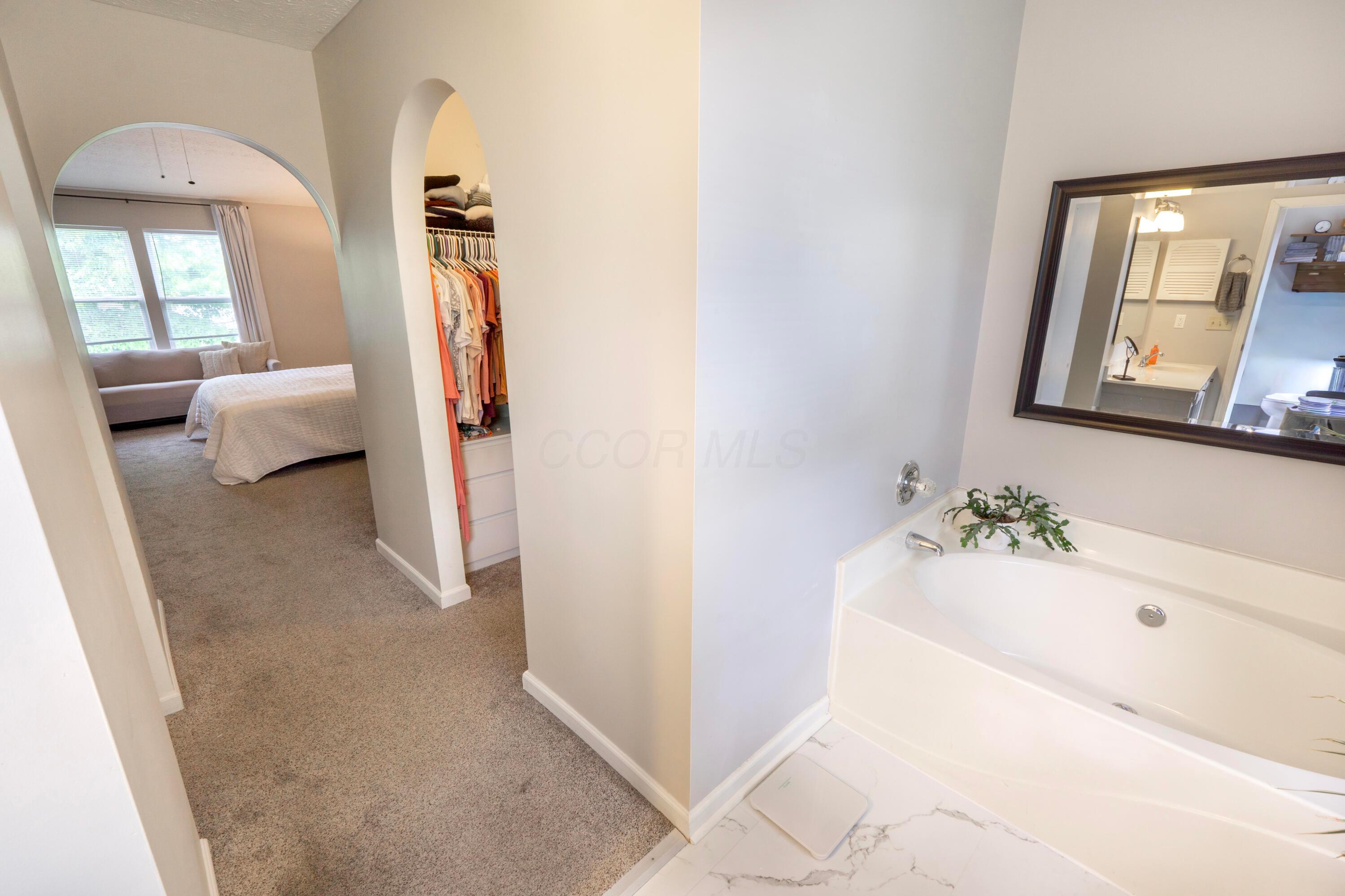 160 Kettering Bend Delaware, OH 43015 - Photo 25 of 49 A soaking tub rounds out this private bathroom area! A peek inside one of the closets.