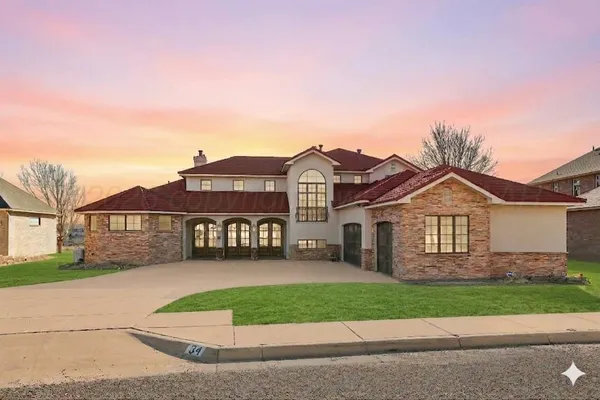 front view of house with a yard