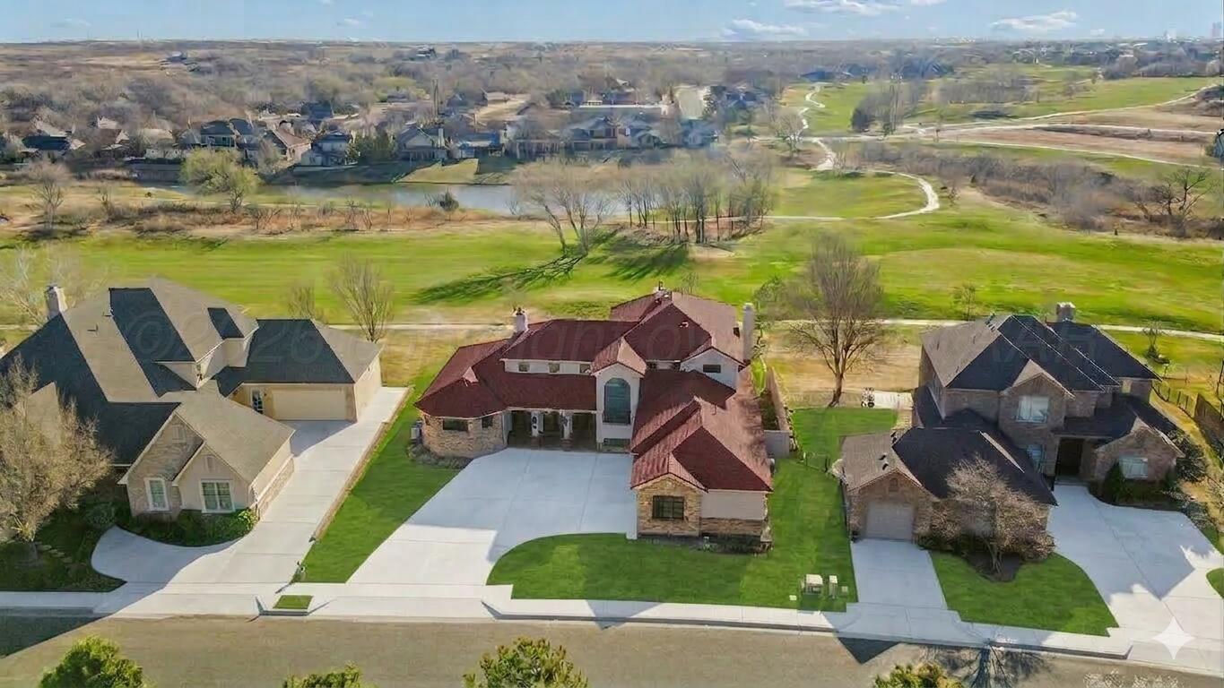 34 Cypress Point Amarillo, TX 79124 - Photo 3 of 58 Front Drone Golf View