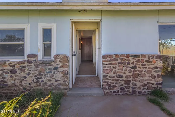 a view of front door
